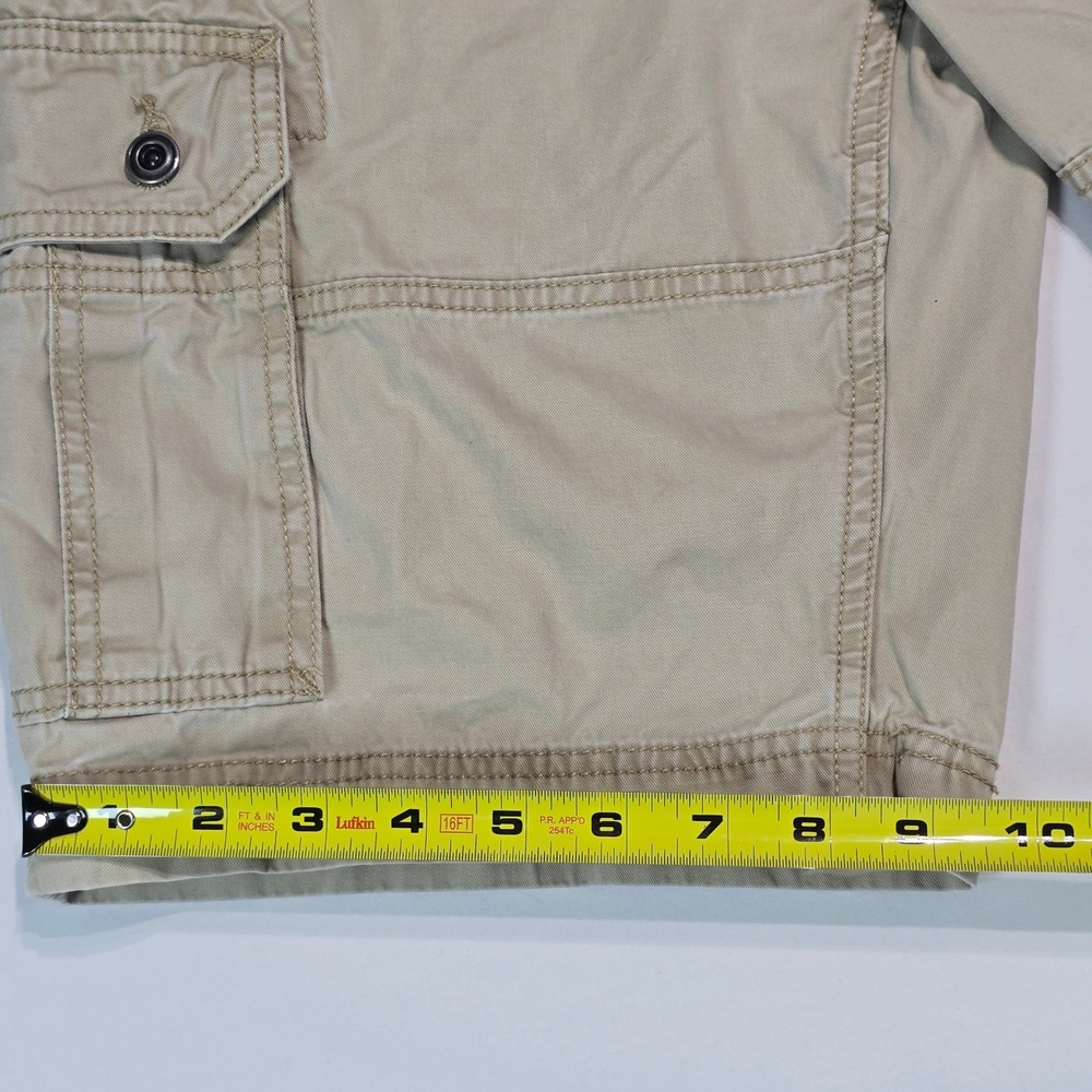 Levis Mens Cargo Shorts Khaki Tan Cotton Multi Pocket Size 31 Utility‎ Casual - Picture 6 of 16